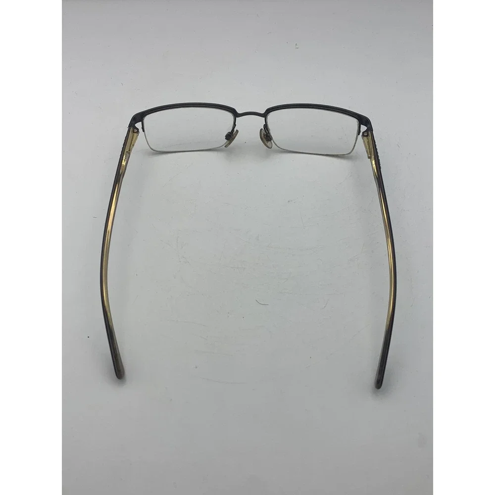 Burberry Eyeglasses 54-17-140 Brown Tortoise Half Rim Rectangular Frame Only